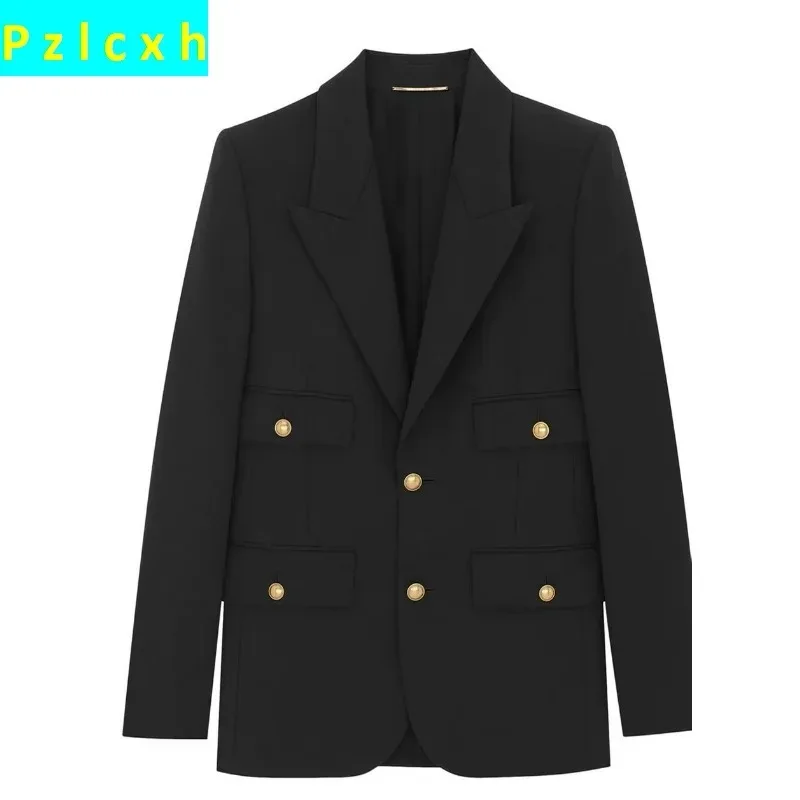 2023 Women's Blazer Spring Autumn New Casual Long Sleeve Suit Jacket Korean Fashion Office Commute Business Blazer Elegant Tops