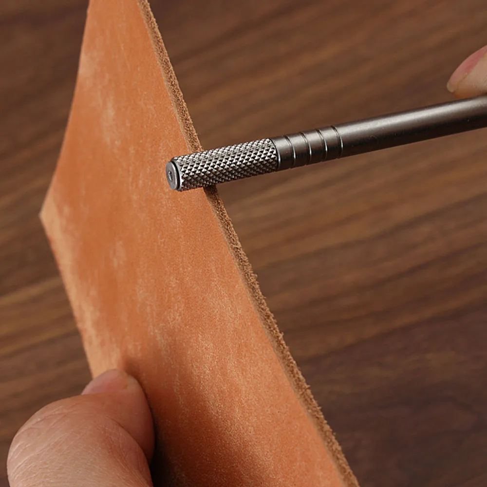 Leather Craft Tool Hand Leather Edge Oil Pen Stainless Steel DIY