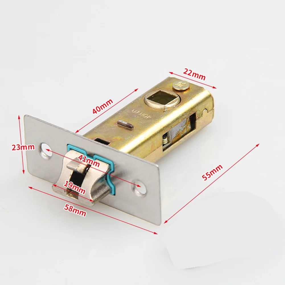Door Lock Core Lock Tong Tubular Latch Internal Bolt Catch Lock Tongue Lockcase Fitting Bathroom Insert Core Hardware