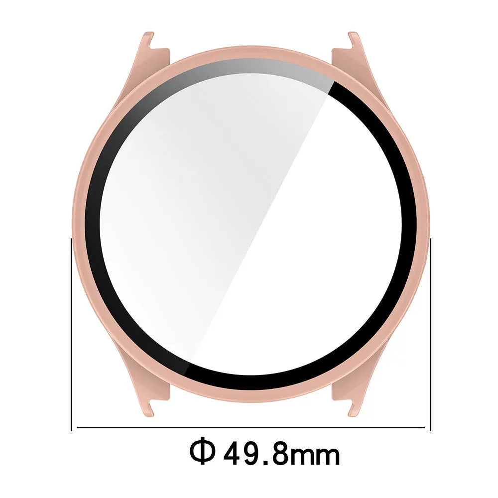 Durable Protective Smartwatch Case with Tempered Glass Film