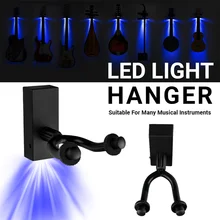 

LED Guitar Hanger Stand Wall Mount Hook Holder Use For Bass Guitar Light Hanger Ukulele Wall Mount Bracket Violin Wall Holder