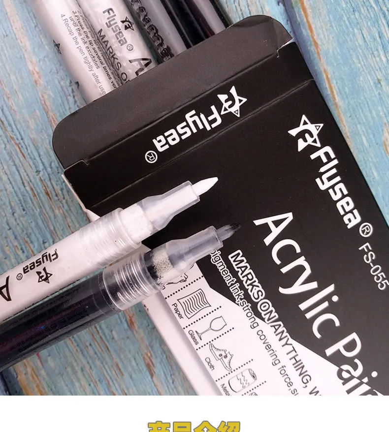 Permanente 12 Colori A Base Di Olio Impermeabile Pennarello Set Per La Pittura D - Foto 6