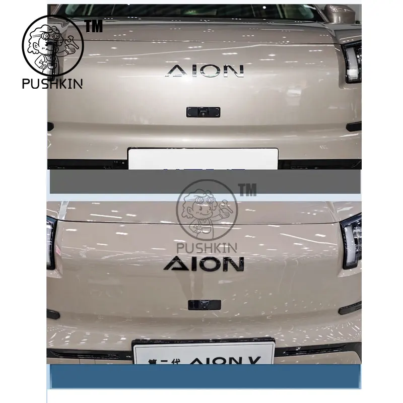 GAC AION V 2025 2026용 3D ABS 스티커 자동차 엠블럼 배지 데칼 블랙 배지 로고 엠블럼 커버 자동차 스타일링 액세서리