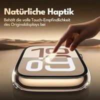 Verre + coque pour Apple Watch 46mm 44mm 40mm 49mm 41mm 45mm 42mm, accessoire de protection d'écran, iwatch série Ultra 11 10 9 SE 8 7 6 3