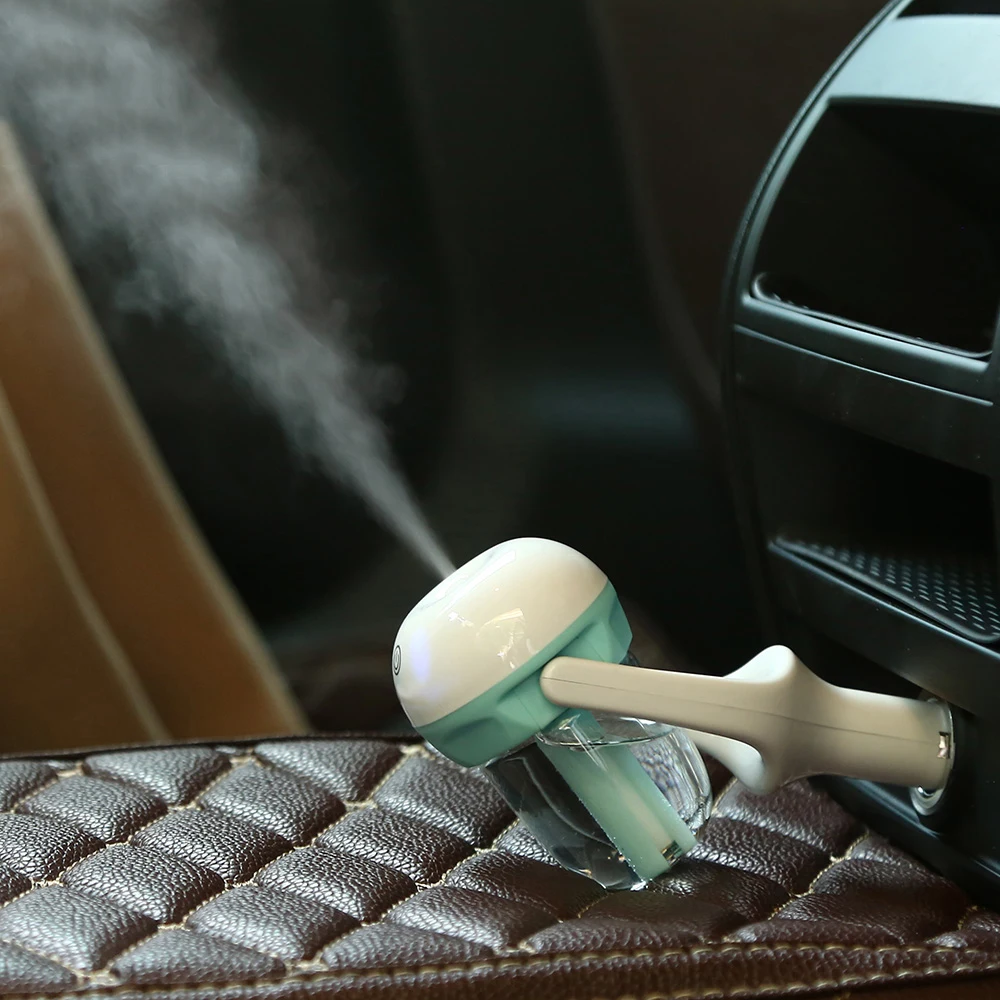 Mini Car Air Humidifier Steam Air Purifier Aroma Diffuser Essential Oil Aromatherapy Diffuser Auto Mist Maker Sprayer For Car