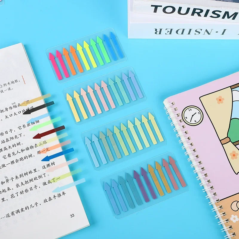 2400 Sheets Transparentes Sticky Notes Self-Adhesive Annotation Read Books Bookmarks Tabs Notepad Aesthetic Stationery 3