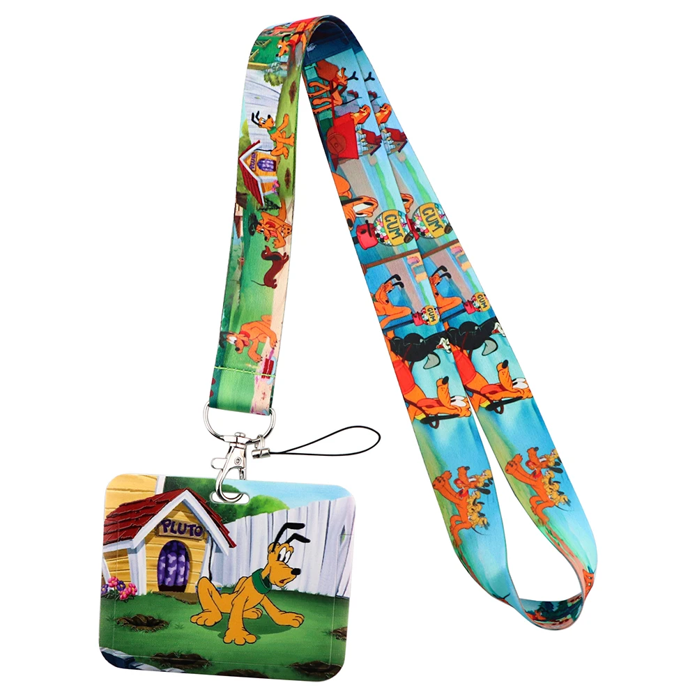 Stitch Keychains Mobile Phone Keychain Phone Keychain Key Chains Stitch Mickey Lanyard For Keys Chain Horizontal style ID Credit Card Cover Pass Mobile Phone Charm Badge Holder Gift for kids