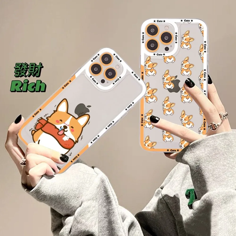 Custodia Per Telefono Corgi Simpatico Cartone Animato Per Samsung A 10 20 30 70 13 21 32 72 22 51 52 53 71 73 32 4G 32 5G Fundas