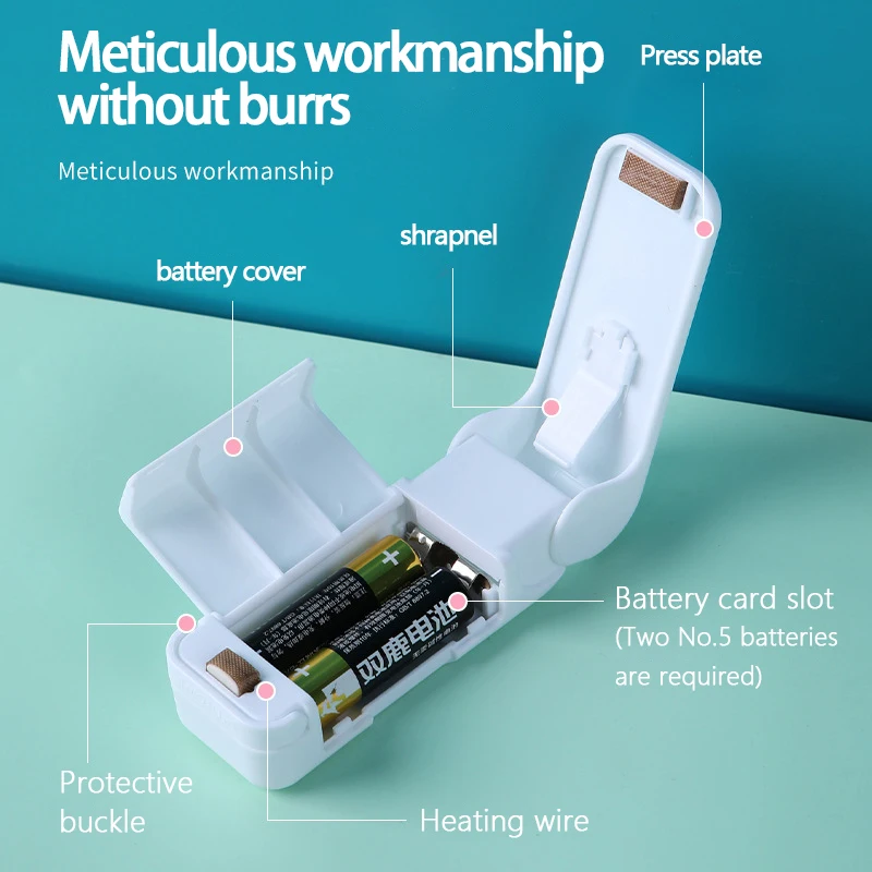 Mini Heating Snack Sealer Machine Storage Bag Clip Sealing Storage Machine Portable Food Sealer Packing Seal Kitchen Gadgets - Image 6