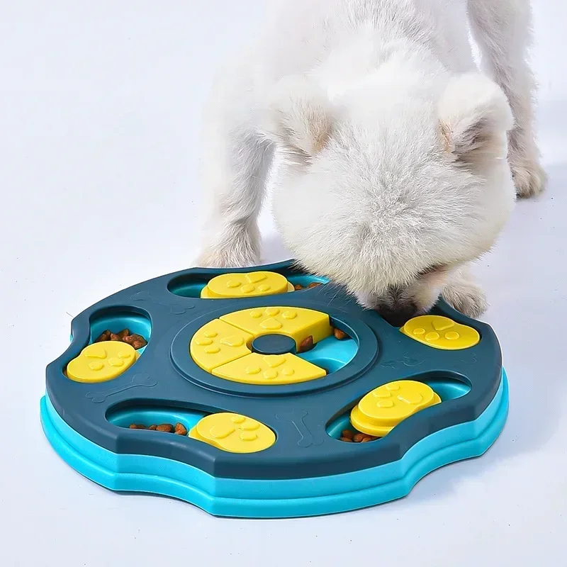 

Dog Puzzle Toys Slow Feeder Interactive Increase Puppy IQ Food Dispenser Slowly Eating NonSlip Bowl Pet Cat Dogs Training Game