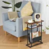 End Table , Narrow End Table Living Room Couch Side Table,Skinny Bedside Table Nightstand Bedroom Thin Side Table 1