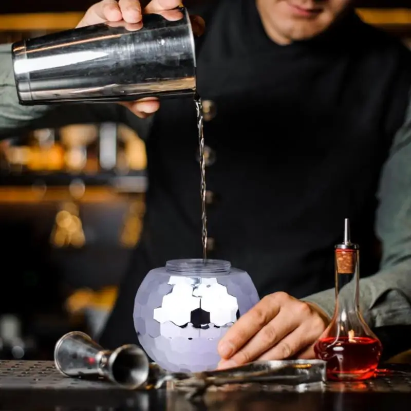 Glass Cup Flashing Plastic Cup 1pc Flash Cocktail Cup Disco Ball Cups