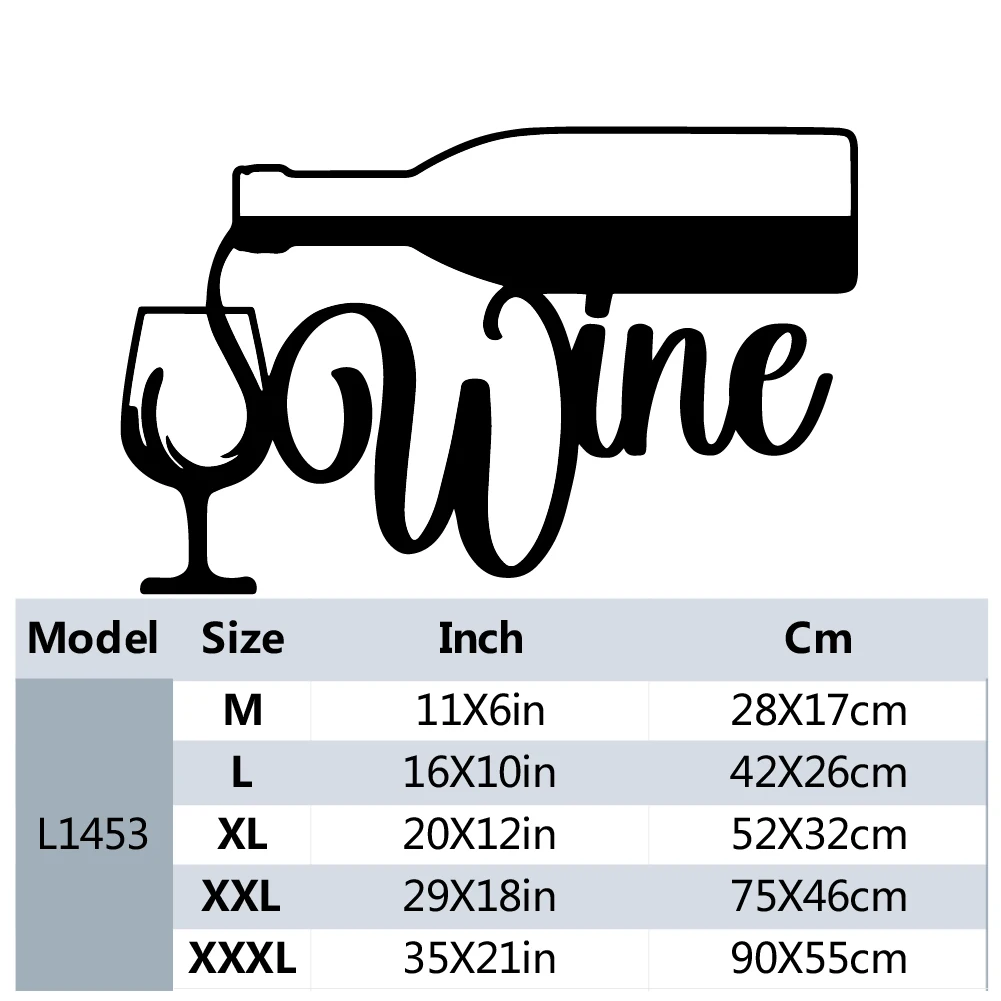 A Wine Glass Wall Art piece, , Beautiful Decoration With Retro decorations, Bar Kitchen Coffee