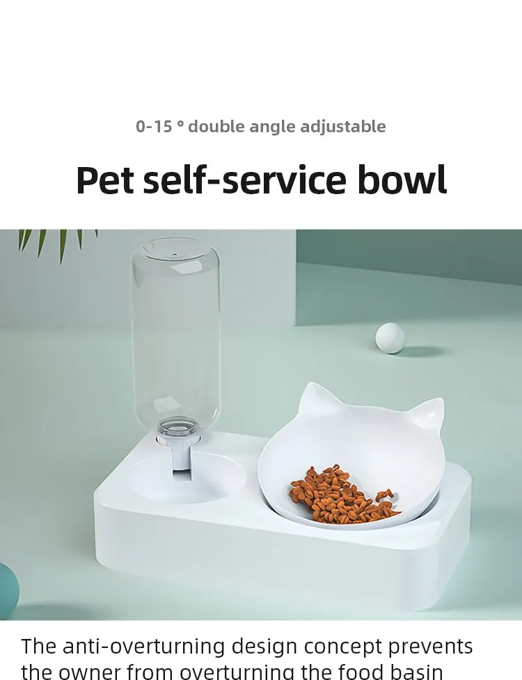 custom cat water fountain and food bowl