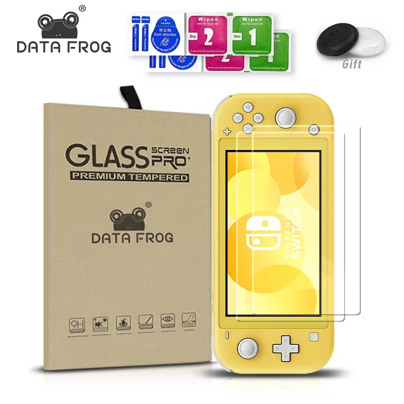 Tempered Glass Screen Protector Compatible-Nintendo Switch Lite Transparent HD Clear For Switch Lite DATA FROG