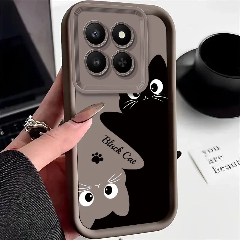 Cute Cat Print Soft Silicon Protective Phone Case