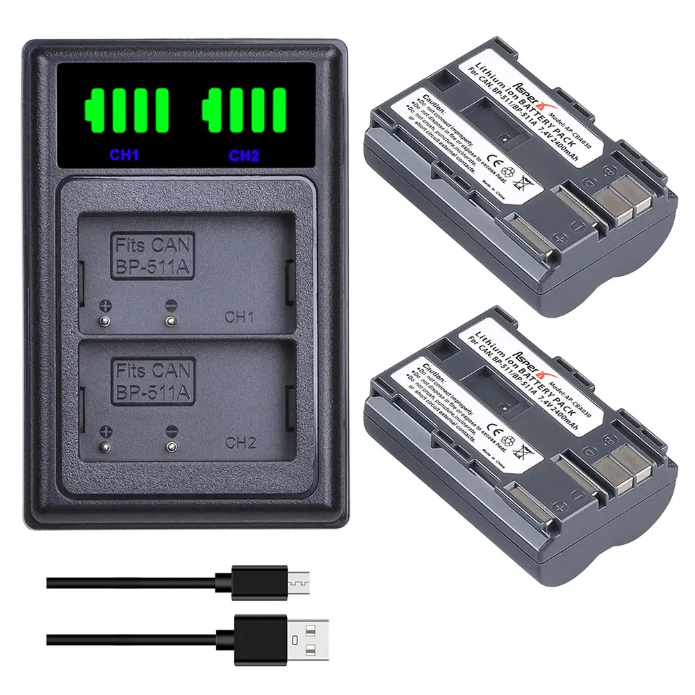 

Зарядное устройство с двумя USB-портами для Canon EOS 5D 10D 20D 30D 40D 50D 300D D60 G6