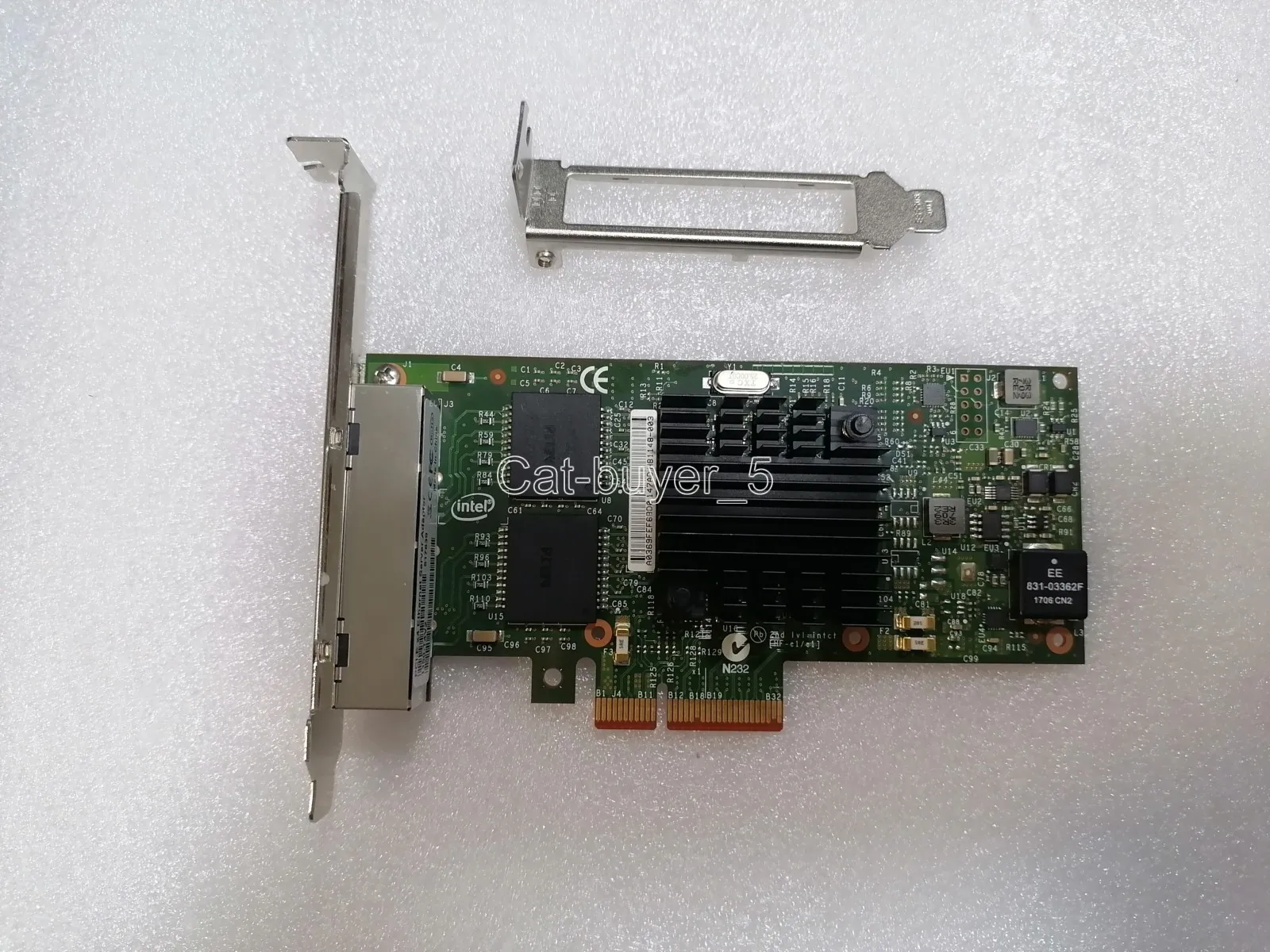 

Uesd Intel i350-T4 V2 PCIe x4 сетевая карта 4-Port RJ-45 Ethernet