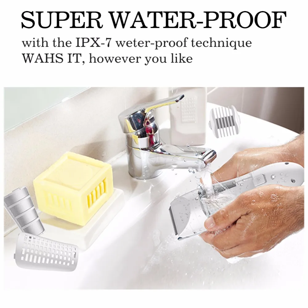Mute Kids Hair Trimmer Automatic Gather Waterproof Baby Adult Hair Clipper Electric Cutting Baby Care hair clipper hair trimmer