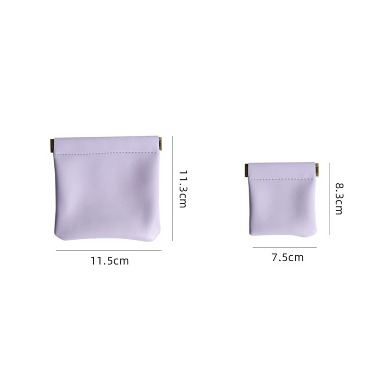 Unisex Pu Leather Portable Coin Purse Small Earphone Bag Headphone Organizer Mini Sundry Cosmetic Lipstick Change Storage Bag