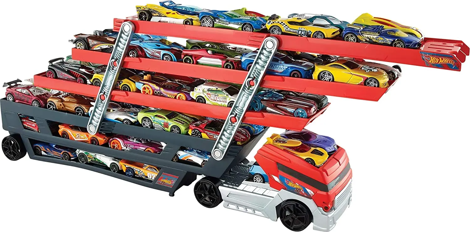 Hot Wheels Caminhão Mega Transportador com 4 Carrinhos FPM81 - Mattel -  DoRéMi Brinquedos: As melhores marcas em brinquedos e artigos recretativos