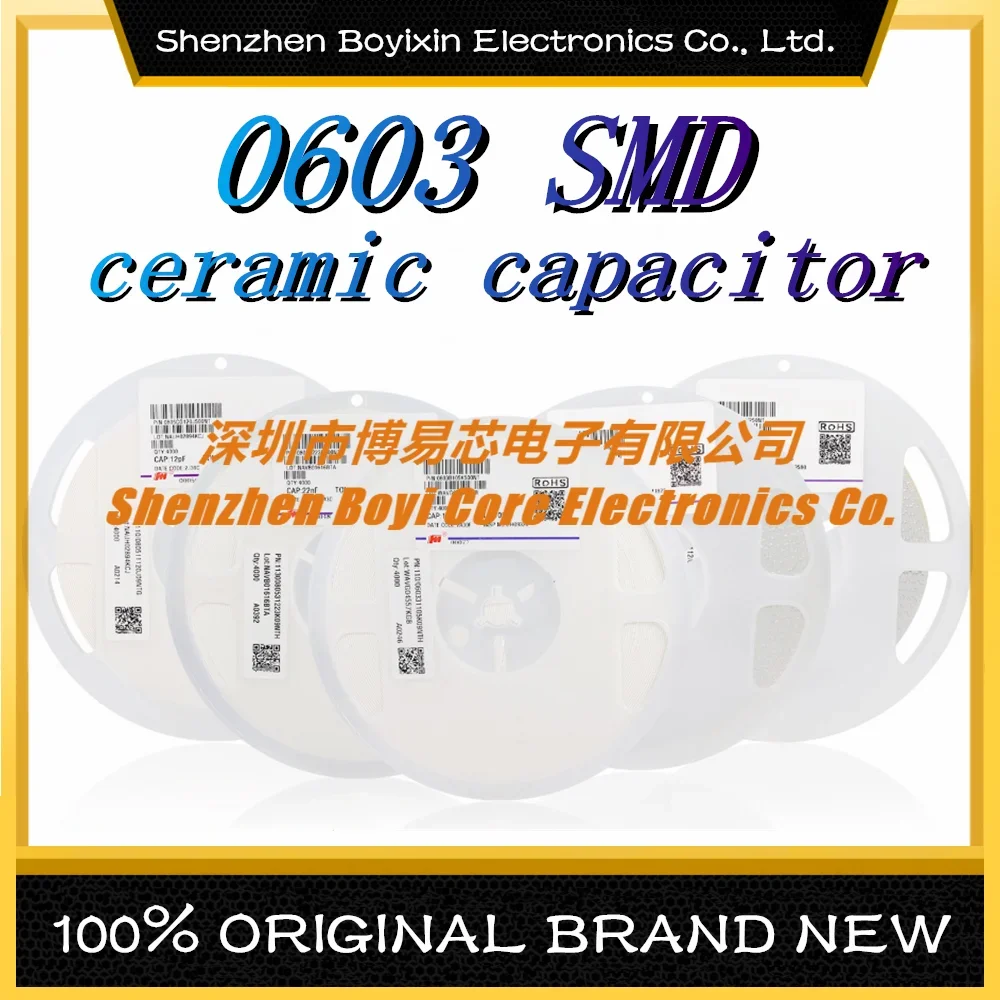 0603 SMD 다양한 모델, 4000 개, 1 2 3 4 5pF 6pF 7pF 8pF 9pF 10pF 100uF 100pF 1nF 10nF 15nF 100nF 0.1uF 1uF 2.2uF 4.7uF 10uF 47uF