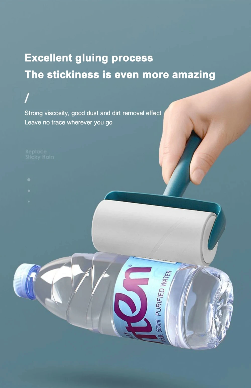 Sticky Roller Brush - Detail of Material Structure