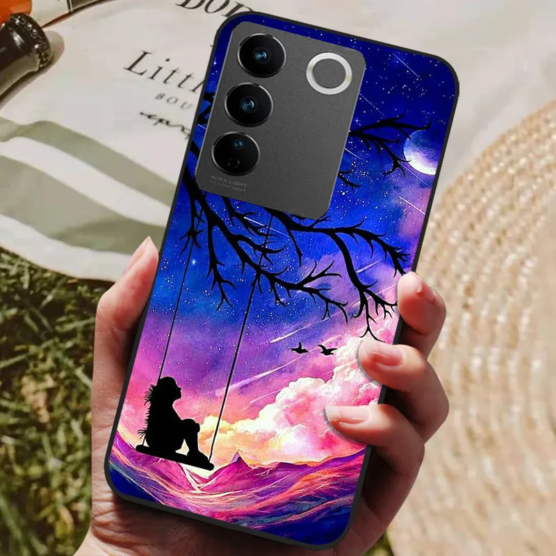 Sleek Black Silicone Phone Case - Durable TPU Protective Cover