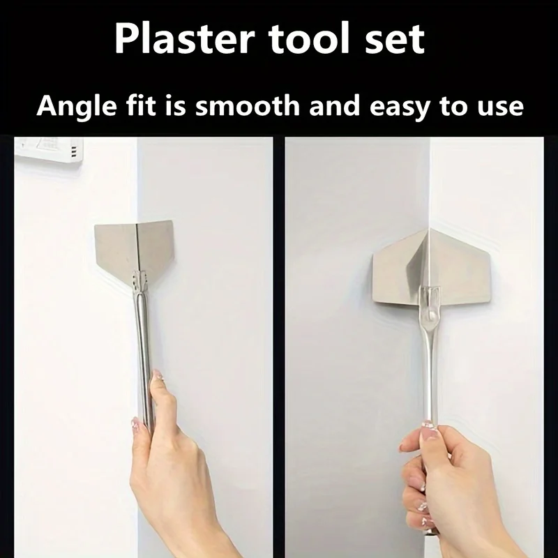 4Pcs Construction Tools Stainless Steel Putty Knife Drywall Scrapers Hand Tool Inside Outside Corner Scraping Hand Tool putty knife scraper drywall spatula wall scraper paint scraper