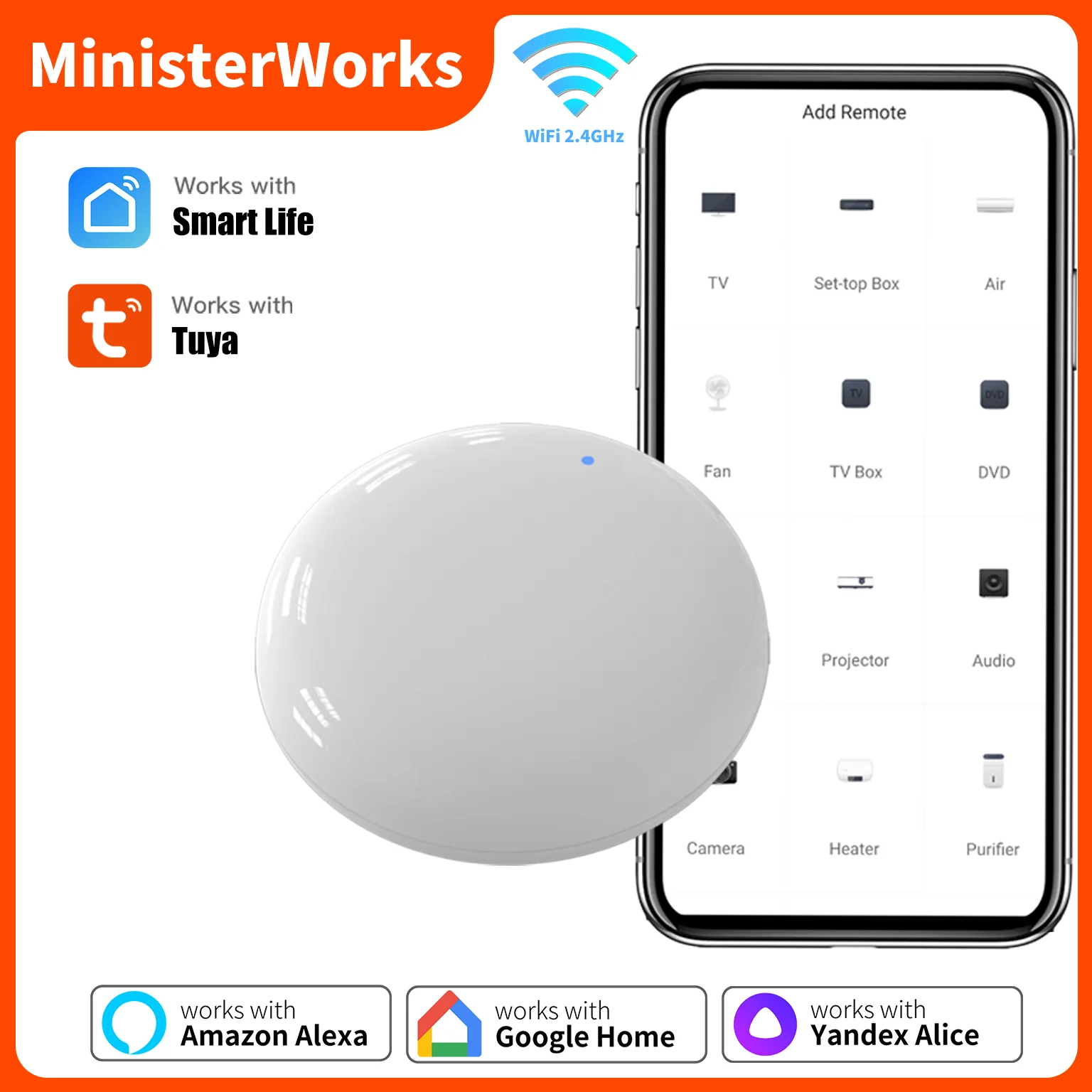 Smart WiFi Infrared Remote Control for Home Automation – Compatible with SmartLife App