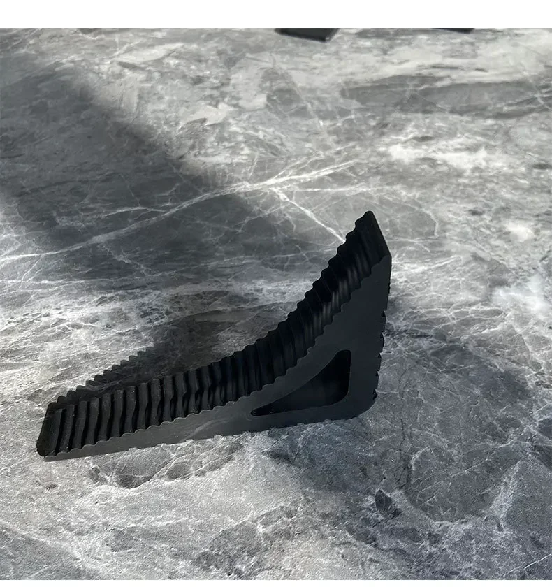 Versatile Rubber Door Stopper - Durable Anti-collision Wedge