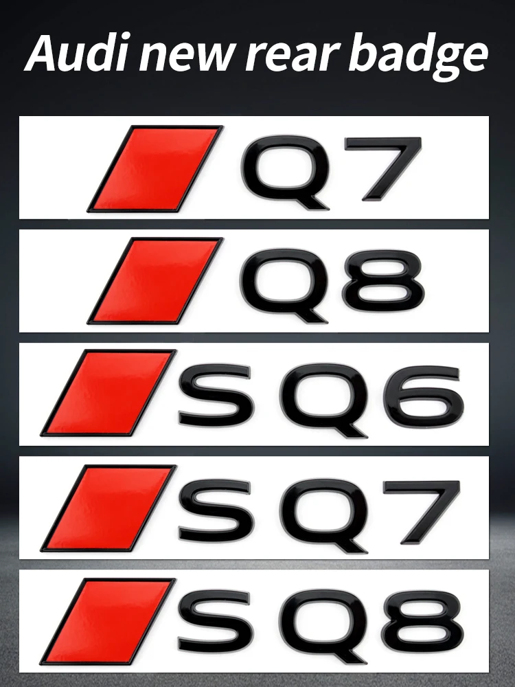 Suitable for AUDI SQ8 SQ7 SQ6 A3 A5 S5 S3 S6 RSQ8 etron sportback logo ...