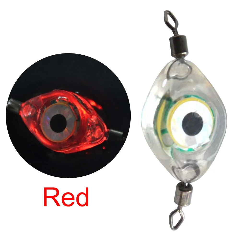 5/1pcs Led Fish Lamp Mini Fishing Lure Light Led Deep Drop Underwater Eye  Shape Fishing Squid Fishing Bait Luminous Lure