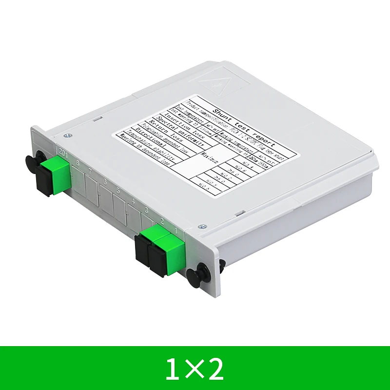 SCAPC/UPC 1X2/4/8/16(Optional) Fiber Optic Splitter Box Cassette Card Inserting PLC Splitter FTTH Fiber Optical Coupler Splitter