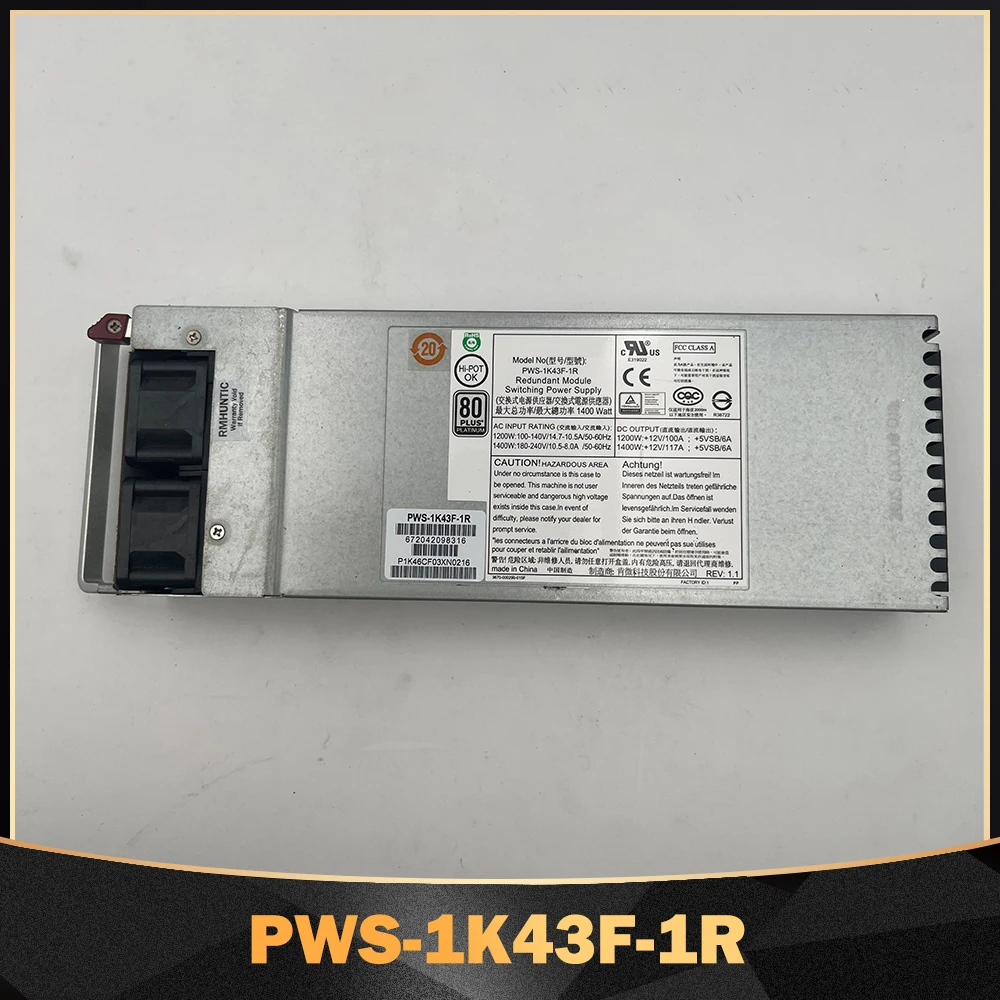 

1400W Server Power Supply For Supermicro SC748 PWS-1K43F-1R