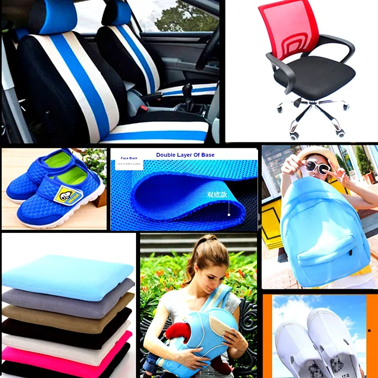 3d Air Spacer Mesh Fabrics Seat Cover 155CM Wide 380g/Meter 3mm