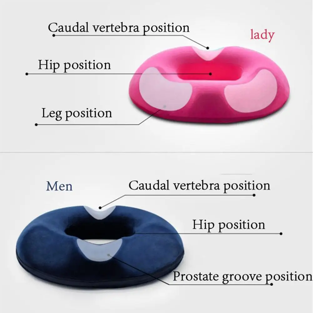 Donut Pillow Seat Cushion For Office & Home Chairs, Memory Foam Donut Chair Cushions For Postpartum Pregnancy & Hemorrhoids 5