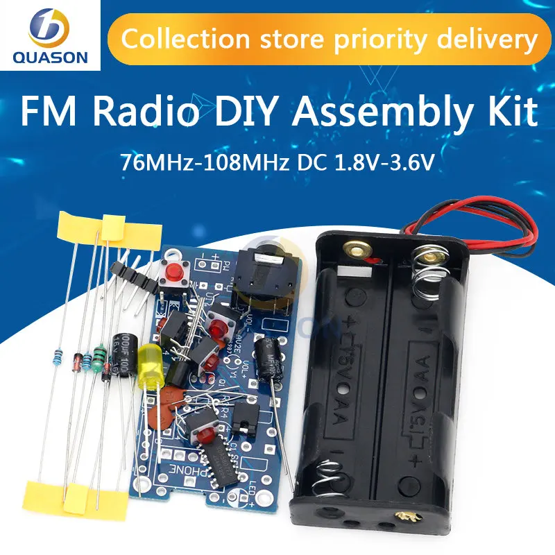 Kit Elettronici Fai Da Te Modulo Ricevitore Radio Fm Stereo Wireless Pcb 76Mhz-108Mhz Dc 1.8V-3.6V
