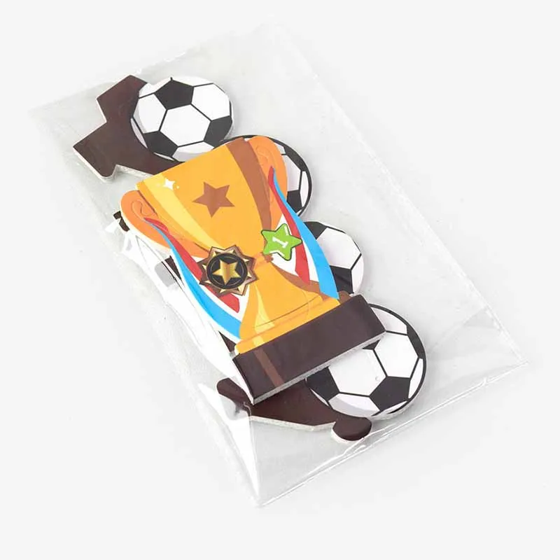 10/20 Stück Cartoon-Fußball-Trophäen-Geschenkverpackungen Kinderparty-Desserttisch Geburtstagszubehör Fußball-Themen-Süßigkeitenbox – Detail 7