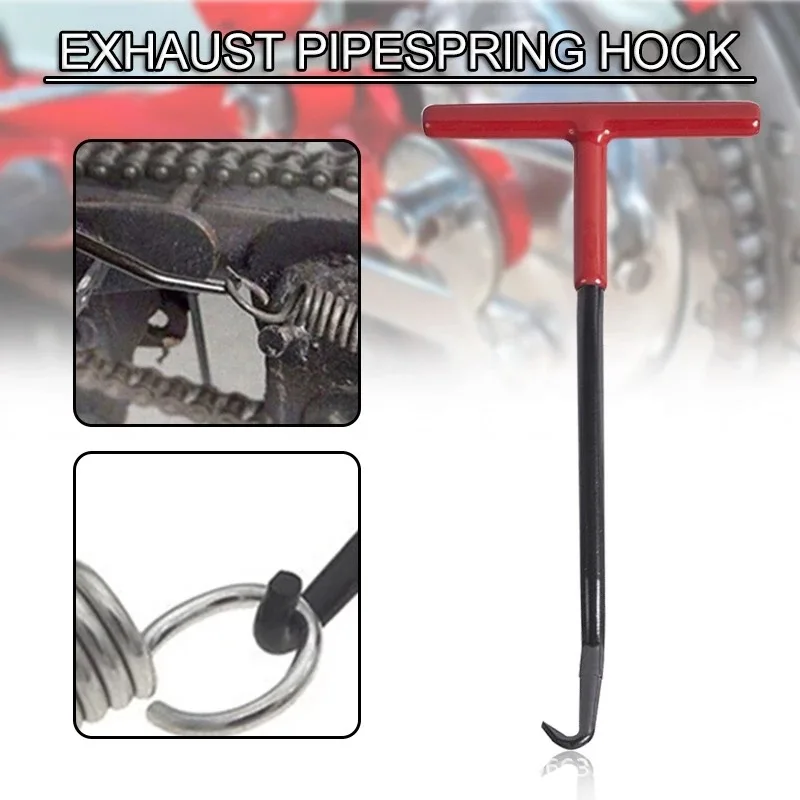MotorcycleExhaustSpringHookTShapedHandleExhaustPipeSpring