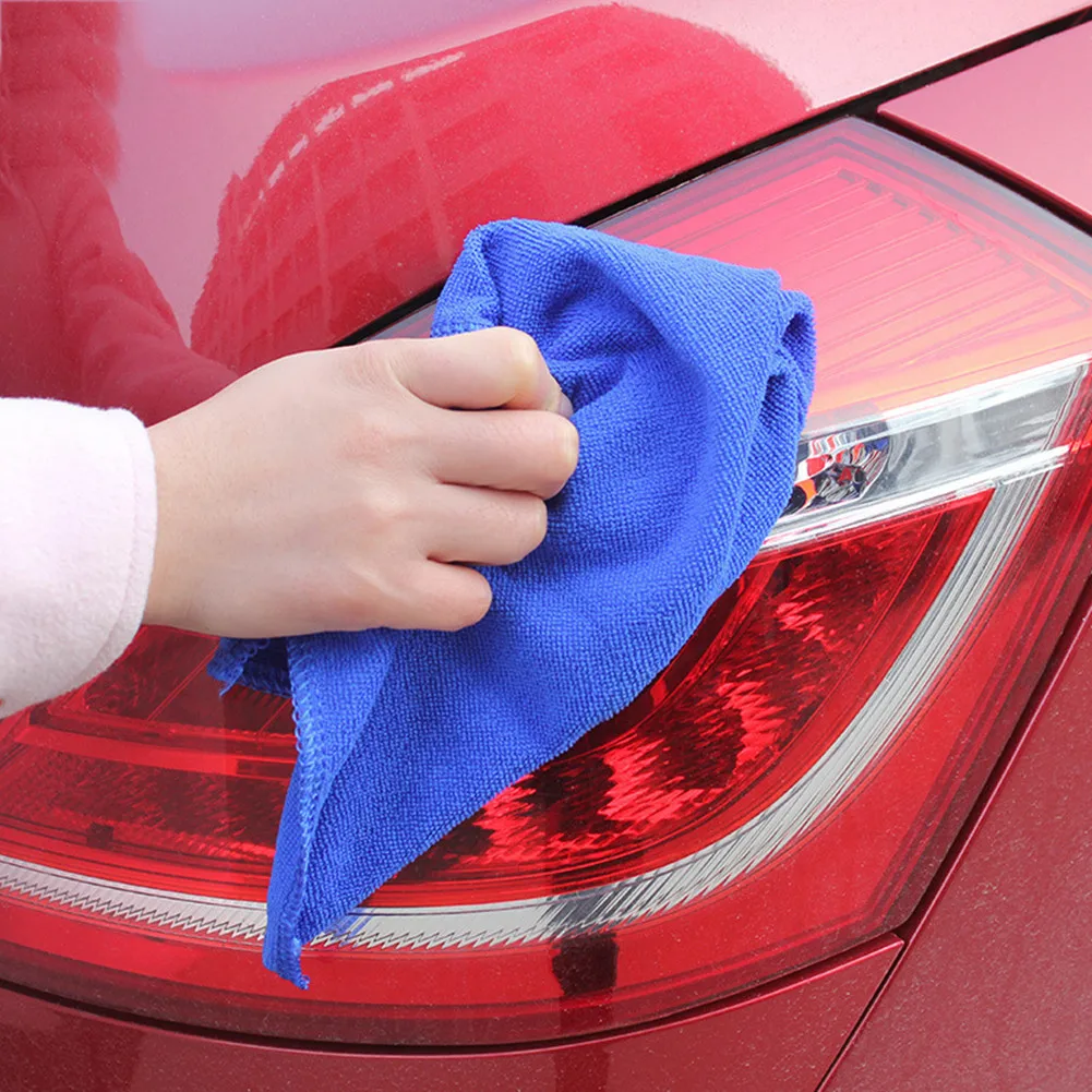 30x30CM Car Wash Microfiber Towel Car Cleaning Drying Cloth Automobile Motorcycle Washing Glass Household Cleaning Small Towel car wax