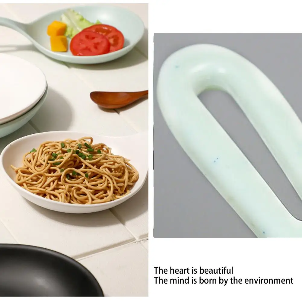 Korean Handheld Dish With Handle Large Spoon Tray Fries Fried Chicken Snack Plate Fruit Dessert Cake Platter Fruit plate cracker tray