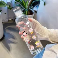 500ML New Snoopy Water Bottle Anime Sports Water Cup Large Capacity Portable Plastic Cups Kids School Water Cup Motivational Cup 2