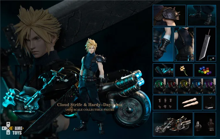 GAMETOYS GT-006D 1/6 クラウド ヘッドパーツ付き GAMETOYS GT-006D FF7 Cloud + GT006C 特典ヘッド – ブラザーズ