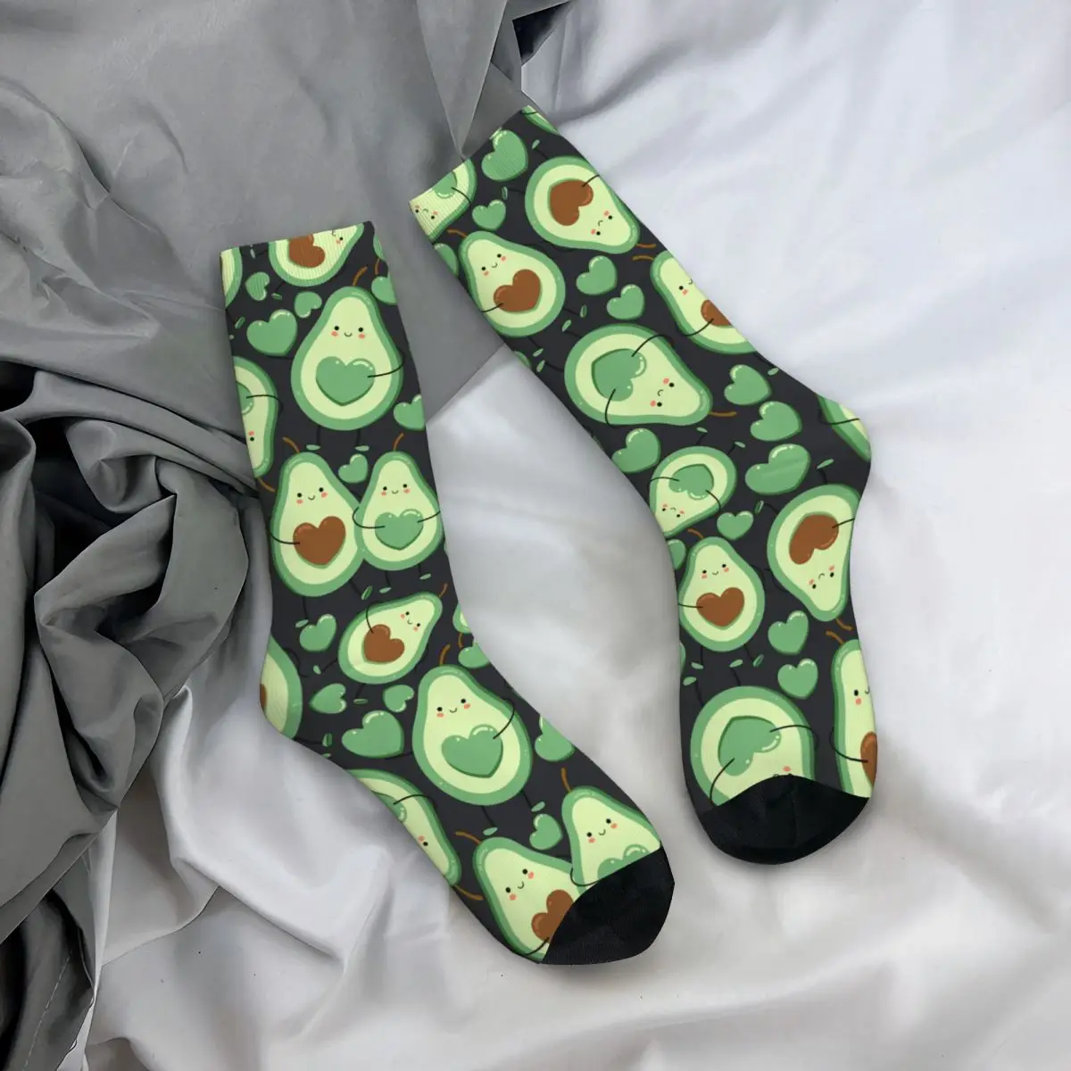 

New Men's Socks Harajuku Cute Avocado Fruit Sock Skateboard Women Socks Spring Summer Autumn Winter