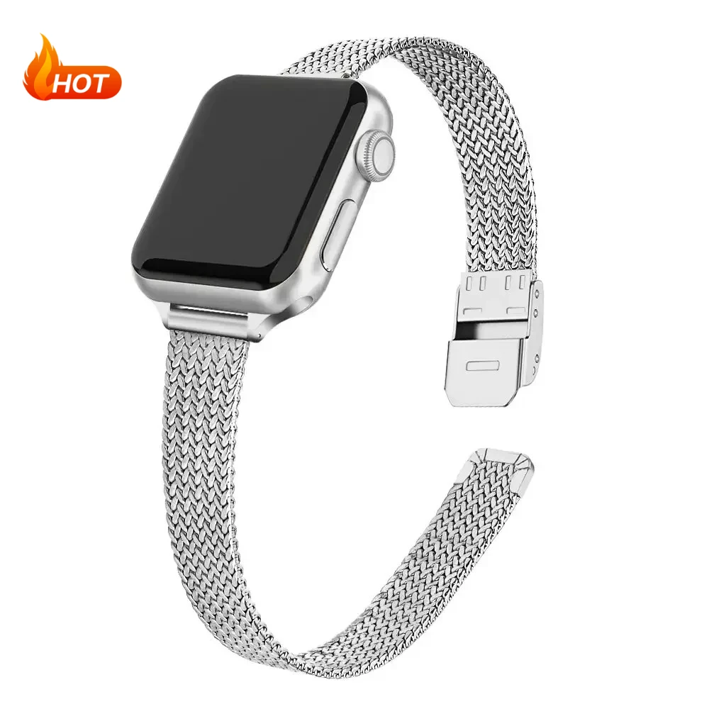 ตัวเลือกสินค้า สายนาฬิกาสแตนเลสสำหรับ Apple Watch Ultra 3 ขนาด 40-46 มม.