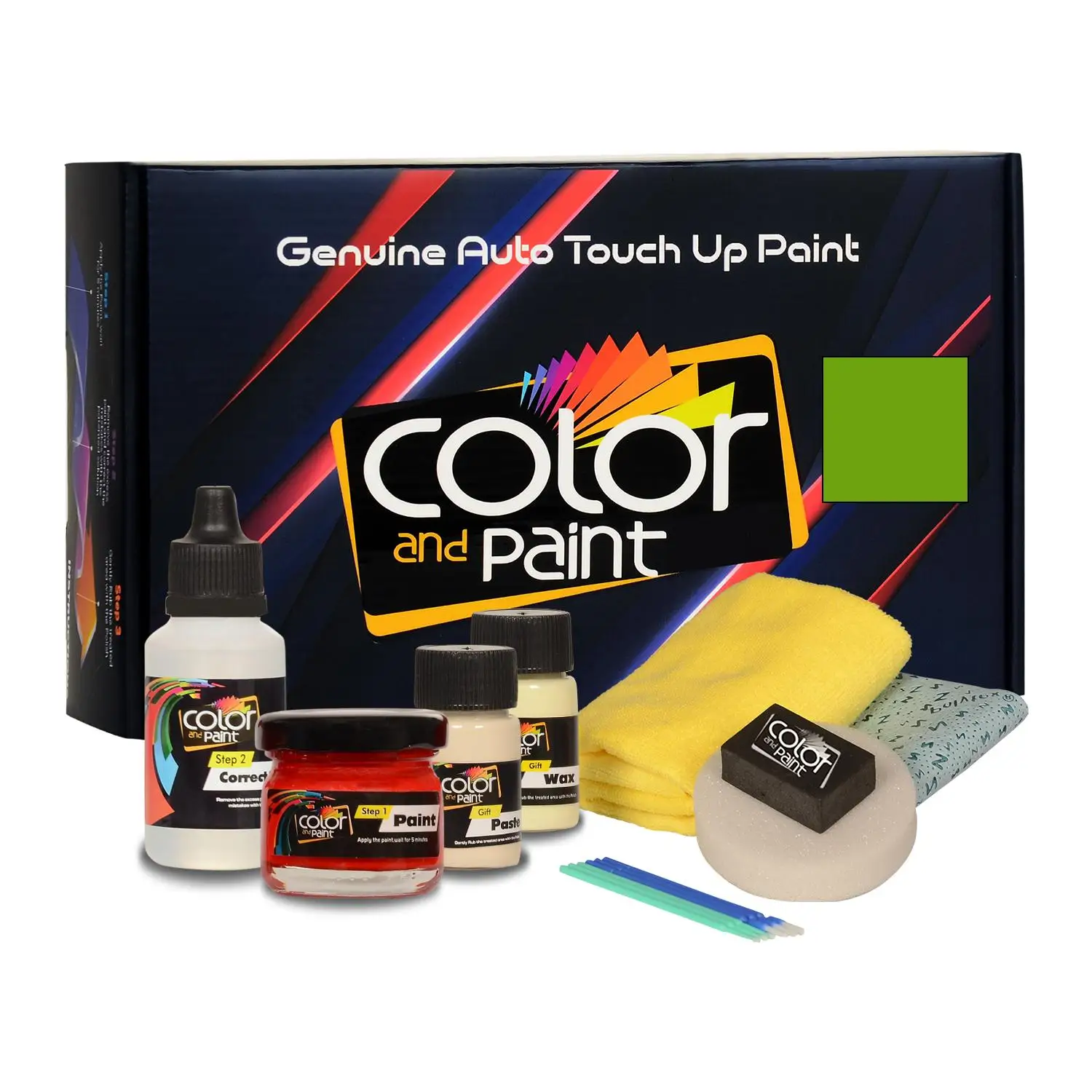 

Color and Paint compatible with Volkswagen Automotive Touch Up Paint - FLINTGRUEN - LJ6D - Basic Care