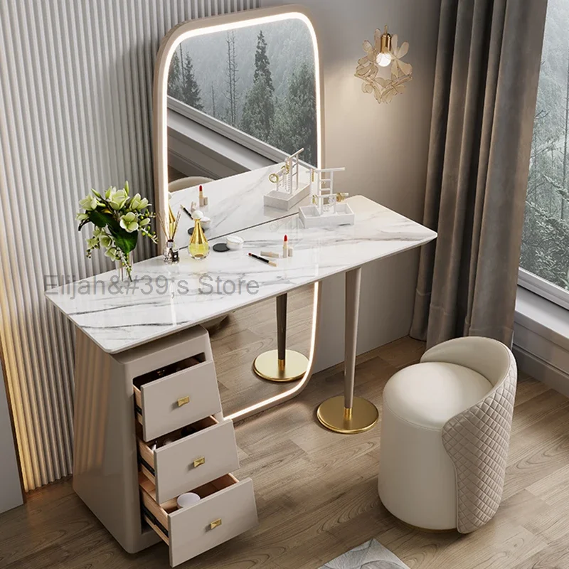 

Vanity Classic Dressing Table Multifunctional White Drawer Cabinet Nordic Makeup Table Luxury Tocador Maquillaje Home Furniture