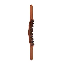  20/8 Beads Gua Sha Massage Stick Back Massage Tendons Wood Scraping Stick Point Treatment Gus A Sha Tool Muscle Relaxing 