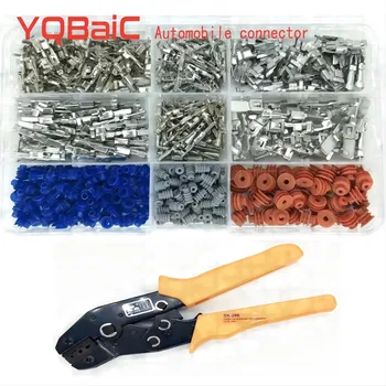 ขั้วต่อไฟฟ้าขั้วต่อยานยนต์2.2ชิ้นส่วน2.8/ 3.5มม. ขั้วต่อรถยนต์เชื่อมต่อระหว่างตัวผู้และตัวเมีย 1